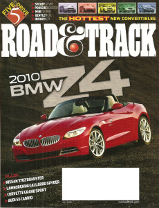 ROAD & TRACK 2009 JULY - GT500, DROP TOP Spcl, Z4 sDRIVE35i, RACE TOUAREG 2